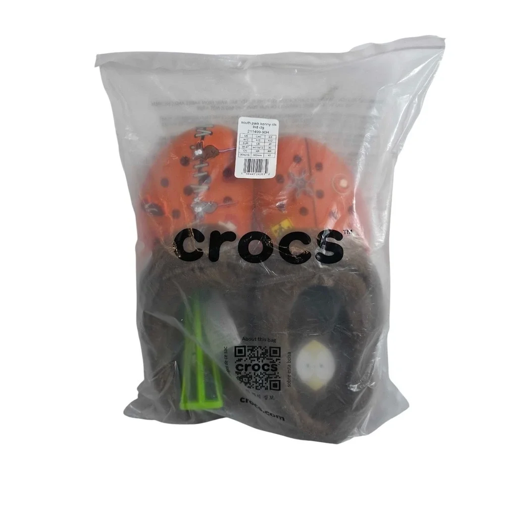 Crocs South Park Kenny Classic Lined Clogs‎ Men's Size 12 Orange 211499-90H NWT